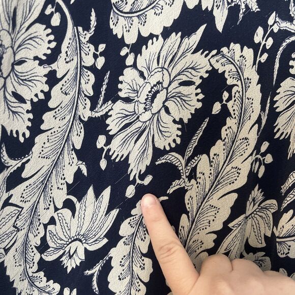 Lauren Ralph Silk Maxi Skirt 14W Floral Cottage Core Dainty Coquette Asymetrical - Picture 3 of 8